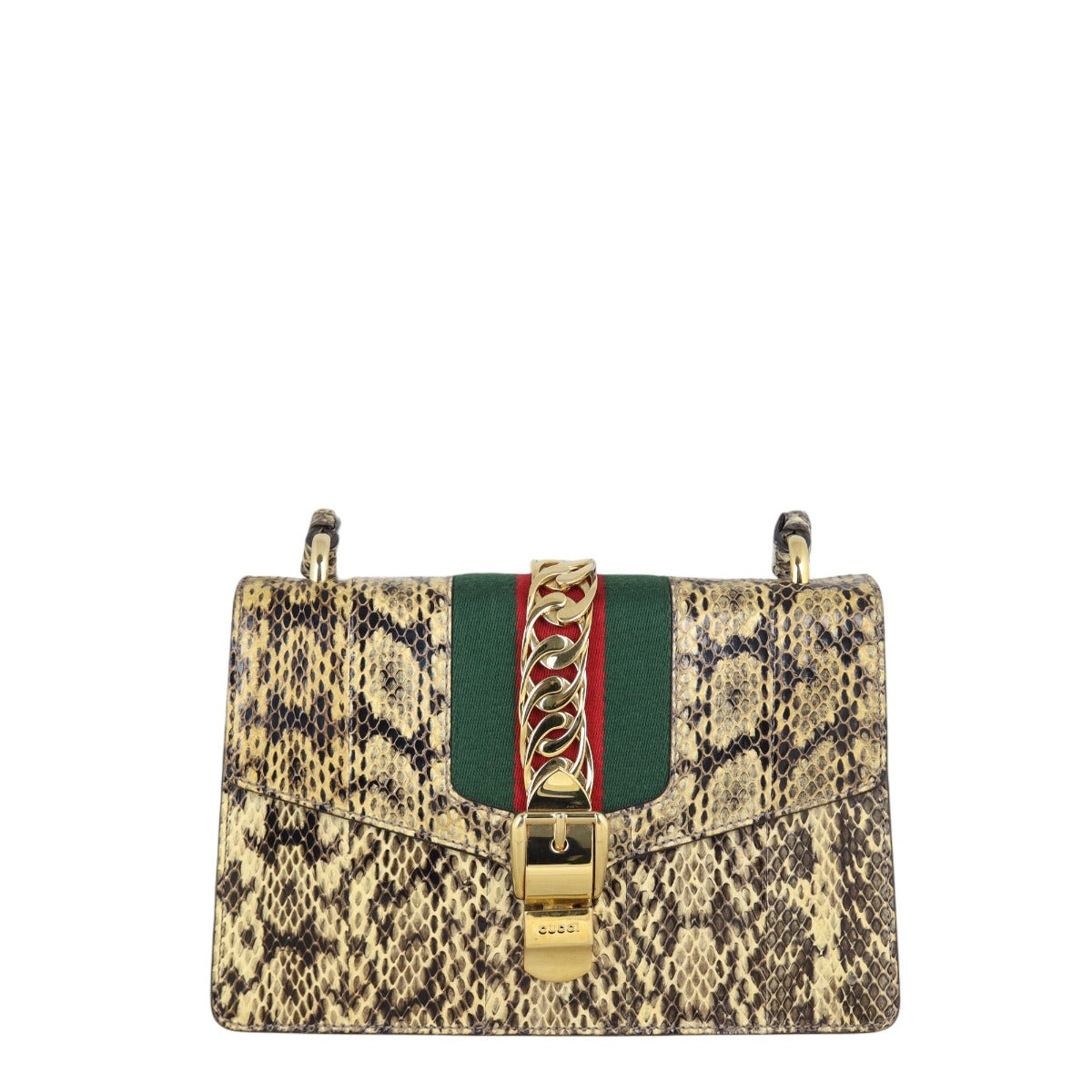 Gucci Sylvie Small Shoulder Bag Python
