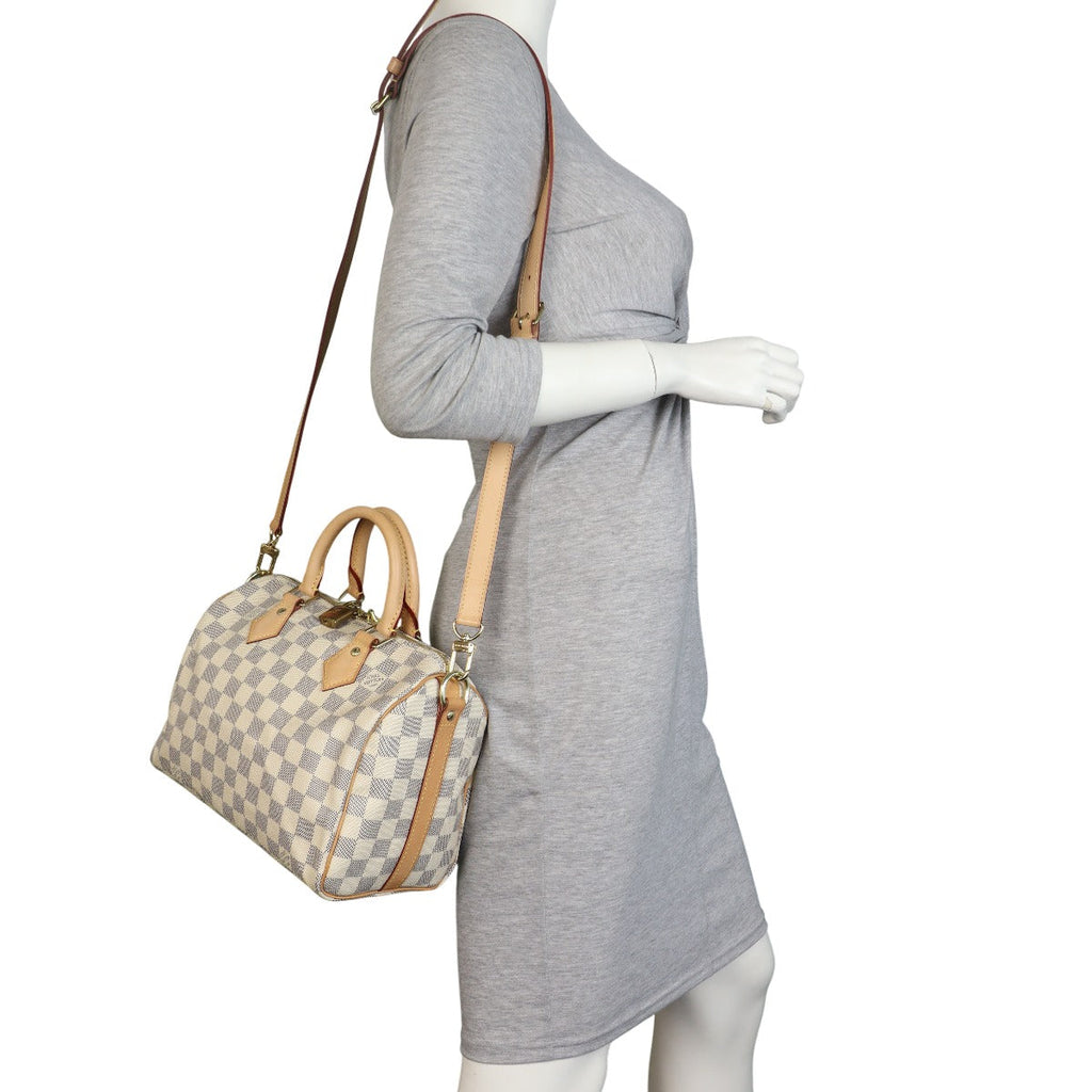 Louis Vuitton Speedy 25 Bandouliere Damier Azur