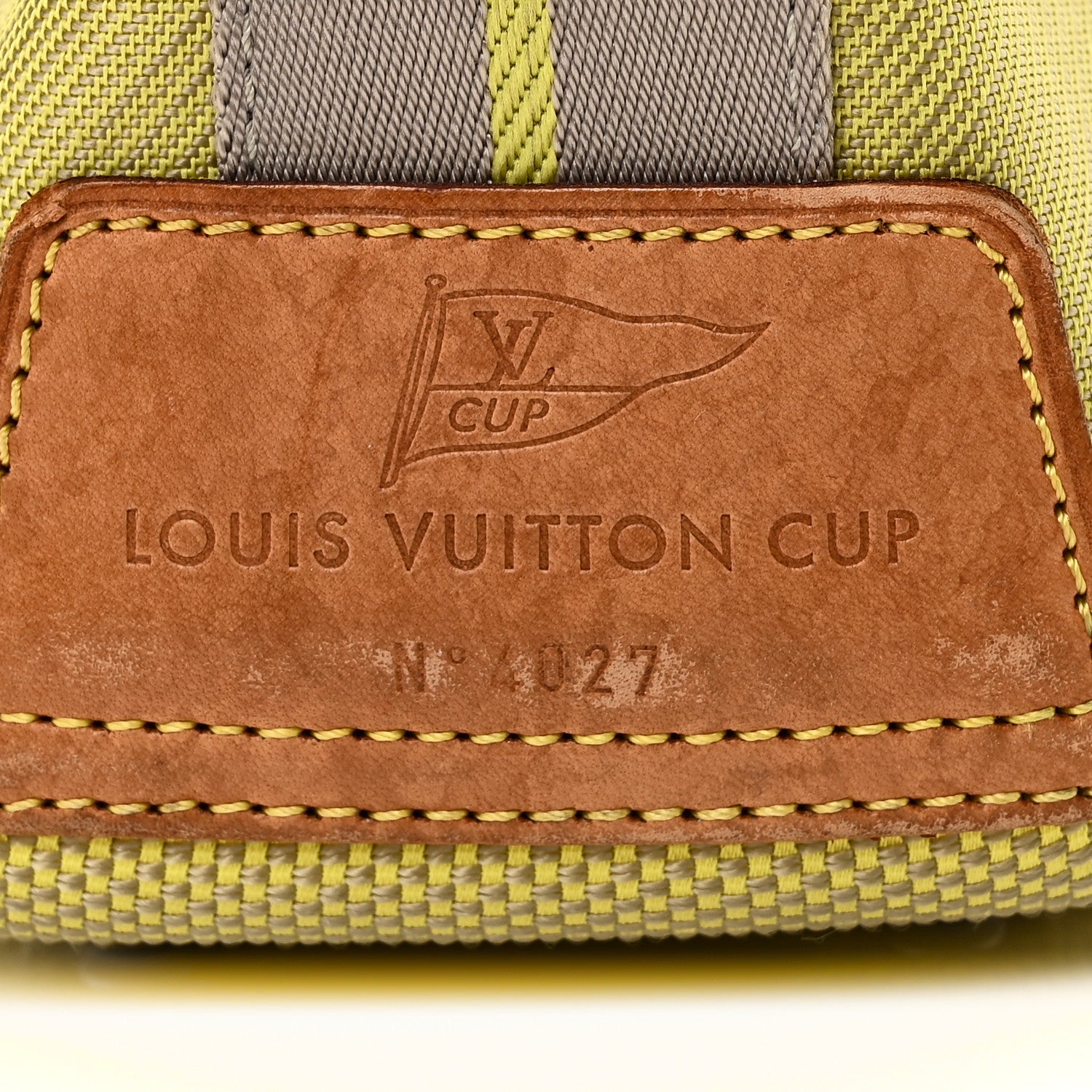 Damier Geant Americas Cup Volunteer Bag Yellow