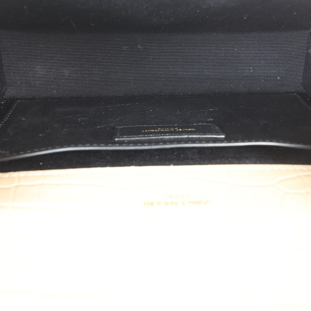 Saint Laurent Kate Tassel Chain Bag Small Croc-Embossed