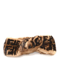 Mink Fur FF Logo Headband M Tobacco