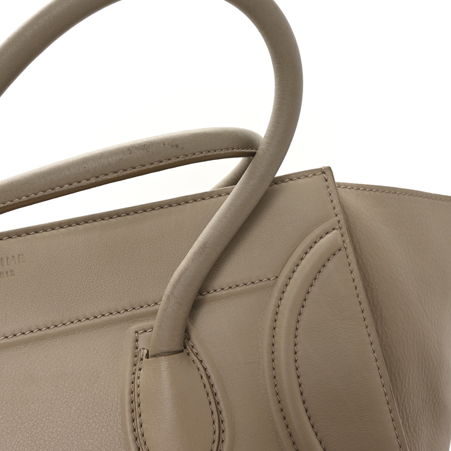 Supple Calfskin Large Phantom Luggage Dune
