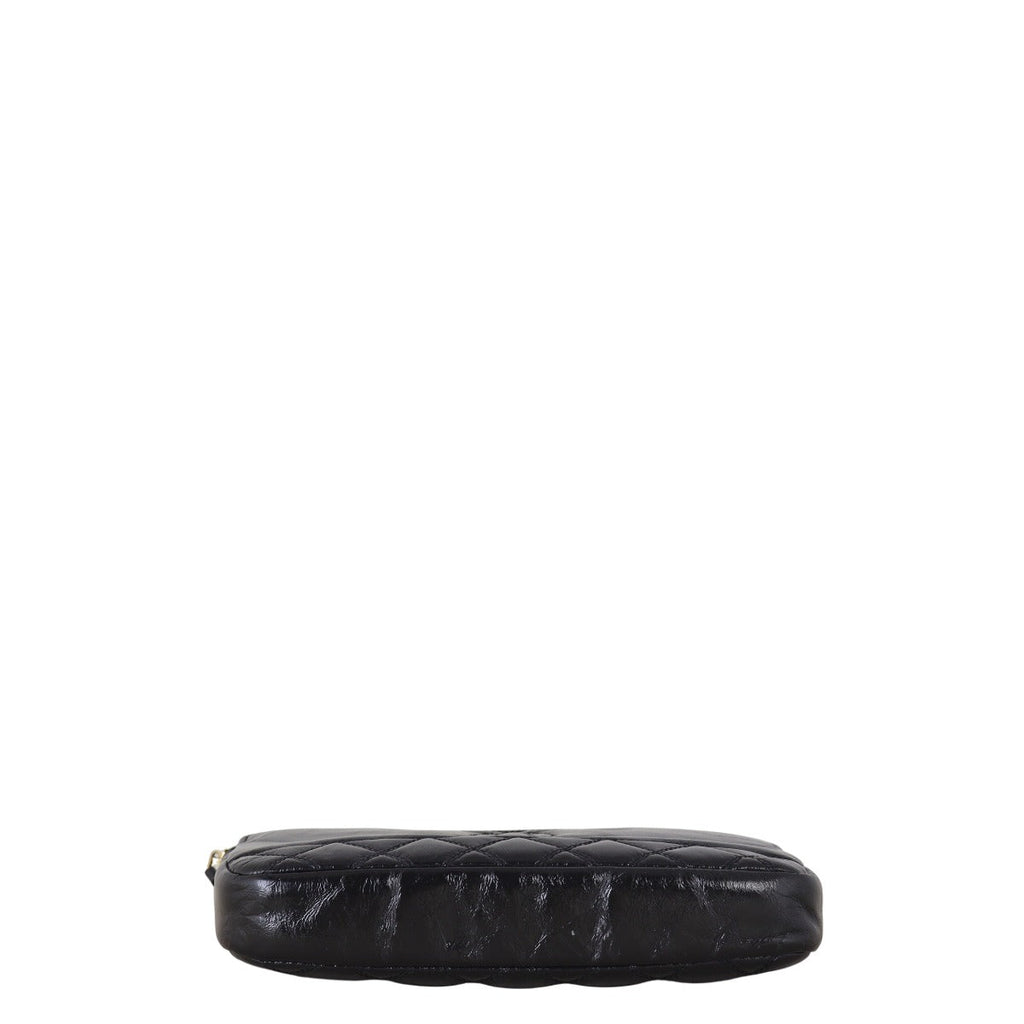 Chanel CC Double Zip Clutch with Chain