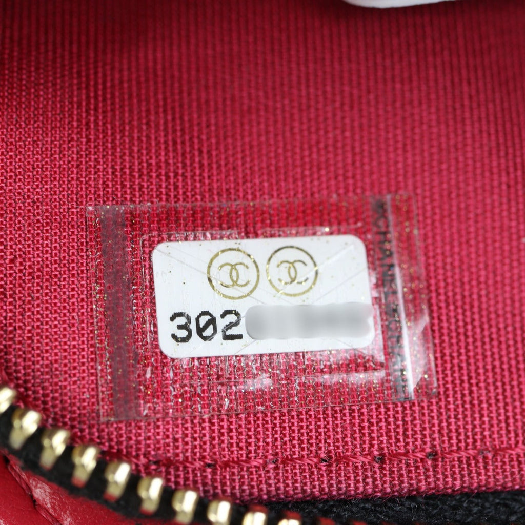Chanel CC Double Zip Clutch with Chain