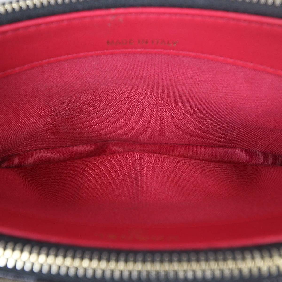Chanel CC Double Zip Clutch with Chain