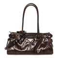 Shiny Nappa Medium Bonnie Shoulder Bag Moro