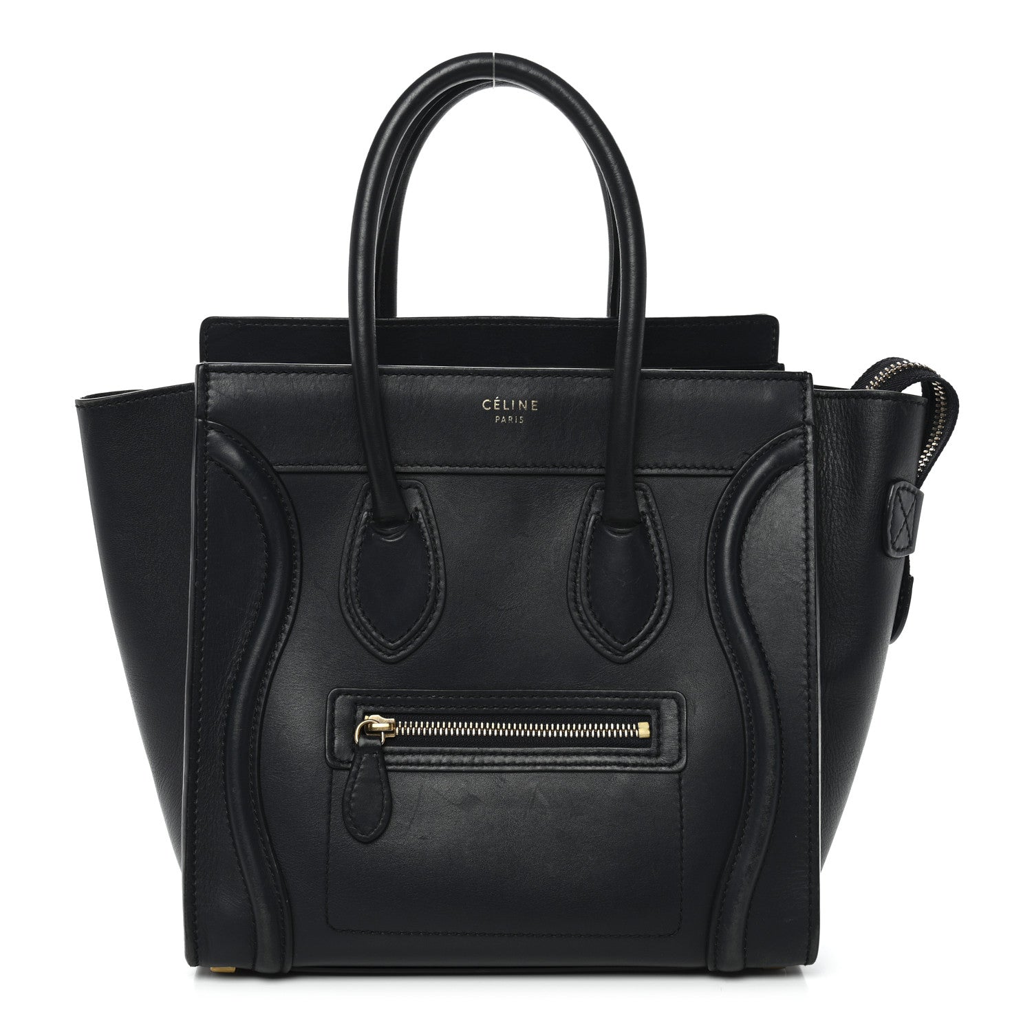 Smooth Calfskin Micro Luggage Navy Blue