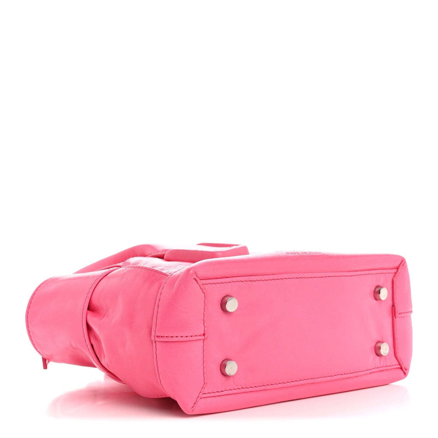 Paper Calfskin Maxi Intrecciato Mini Arco Pink