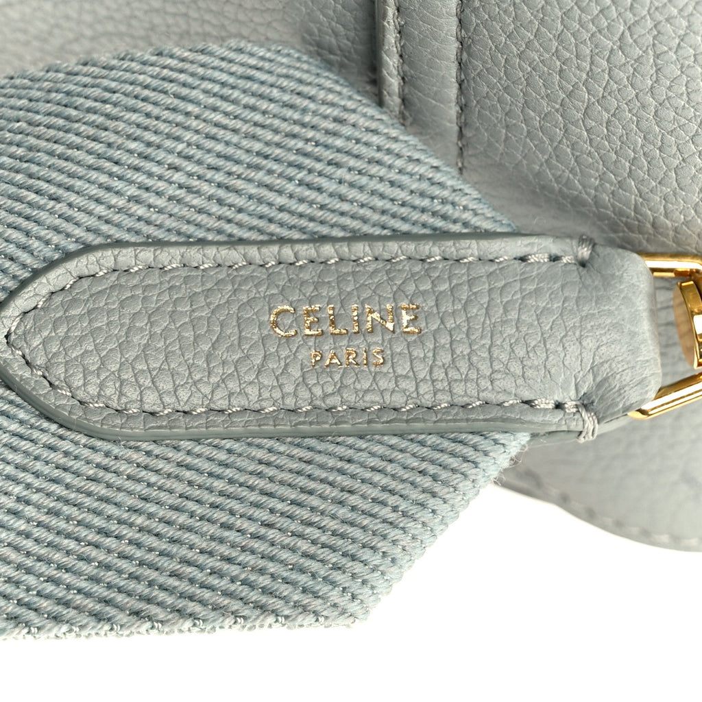 Grained Calfskin Teen Soft 16 Shoulder Bag Ice Blue