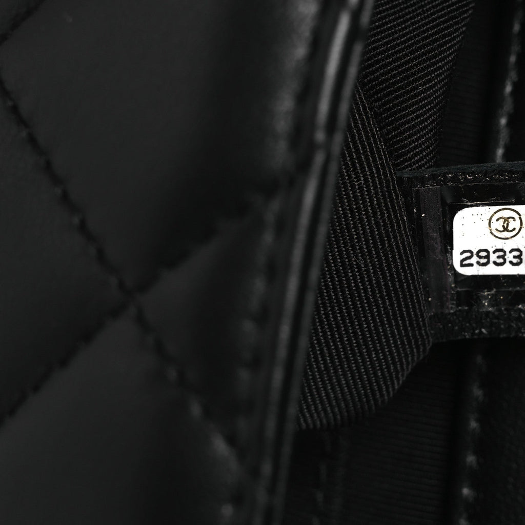 Lambskin Quilted Small My Precious Flap Black