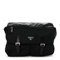 Nylon Vela Sport Messenger Bag Black