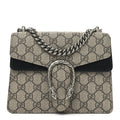 GG Supreme Monogram Mini Dionysus Shoulder Bag Black