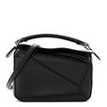Calfskin Mini Puzzle Bag Black
