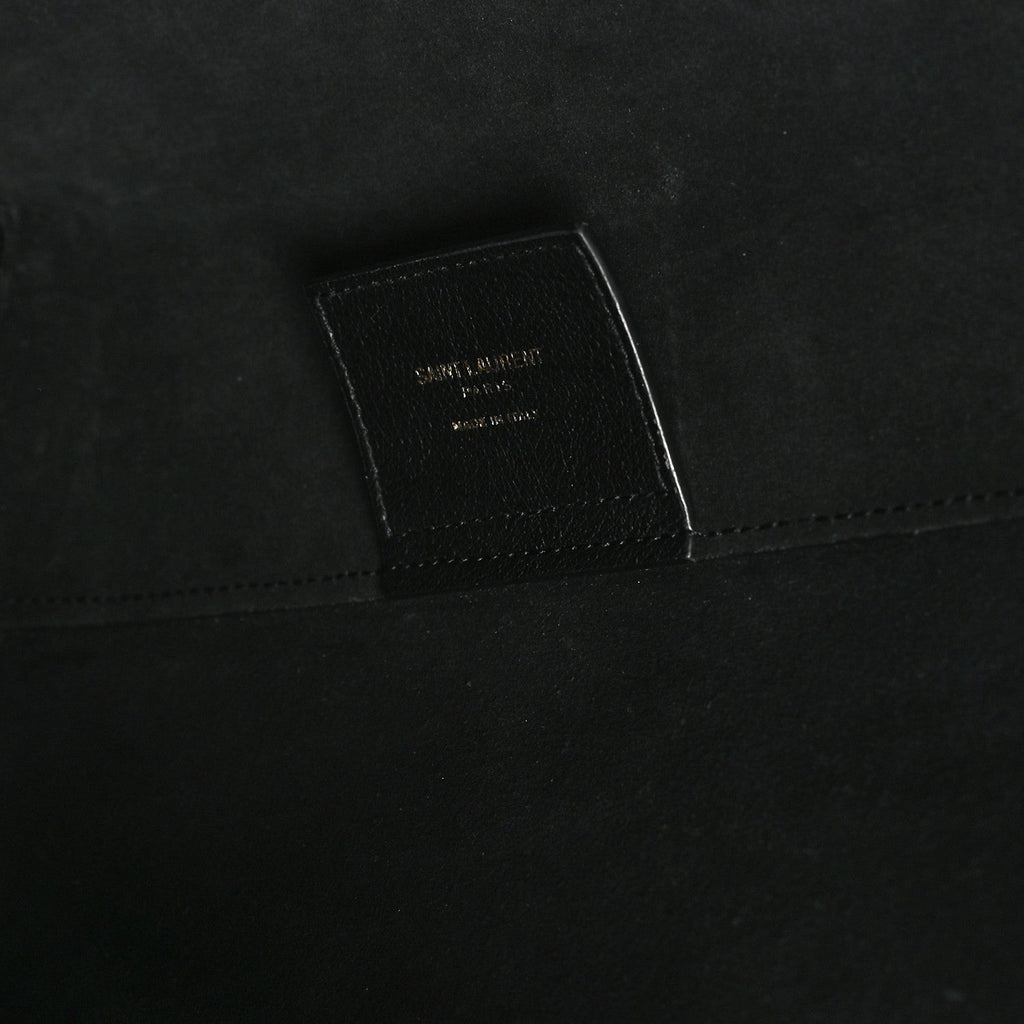 Calfskin Large Shopping Tote Black