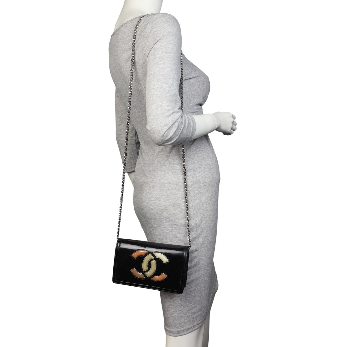 Chanel Lipstick Vinyl Wallet on Chain