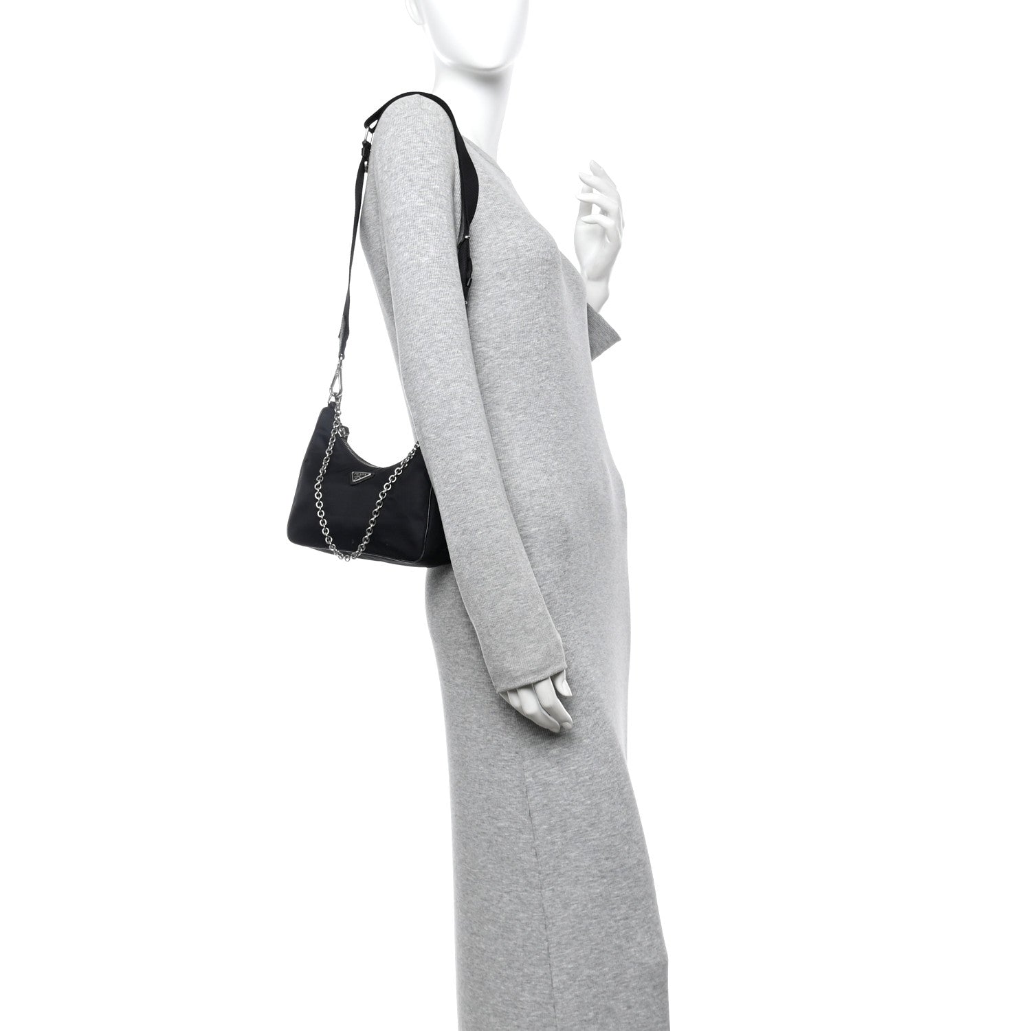 Nylon Re-Edition 2005 Shoulder Bag Black