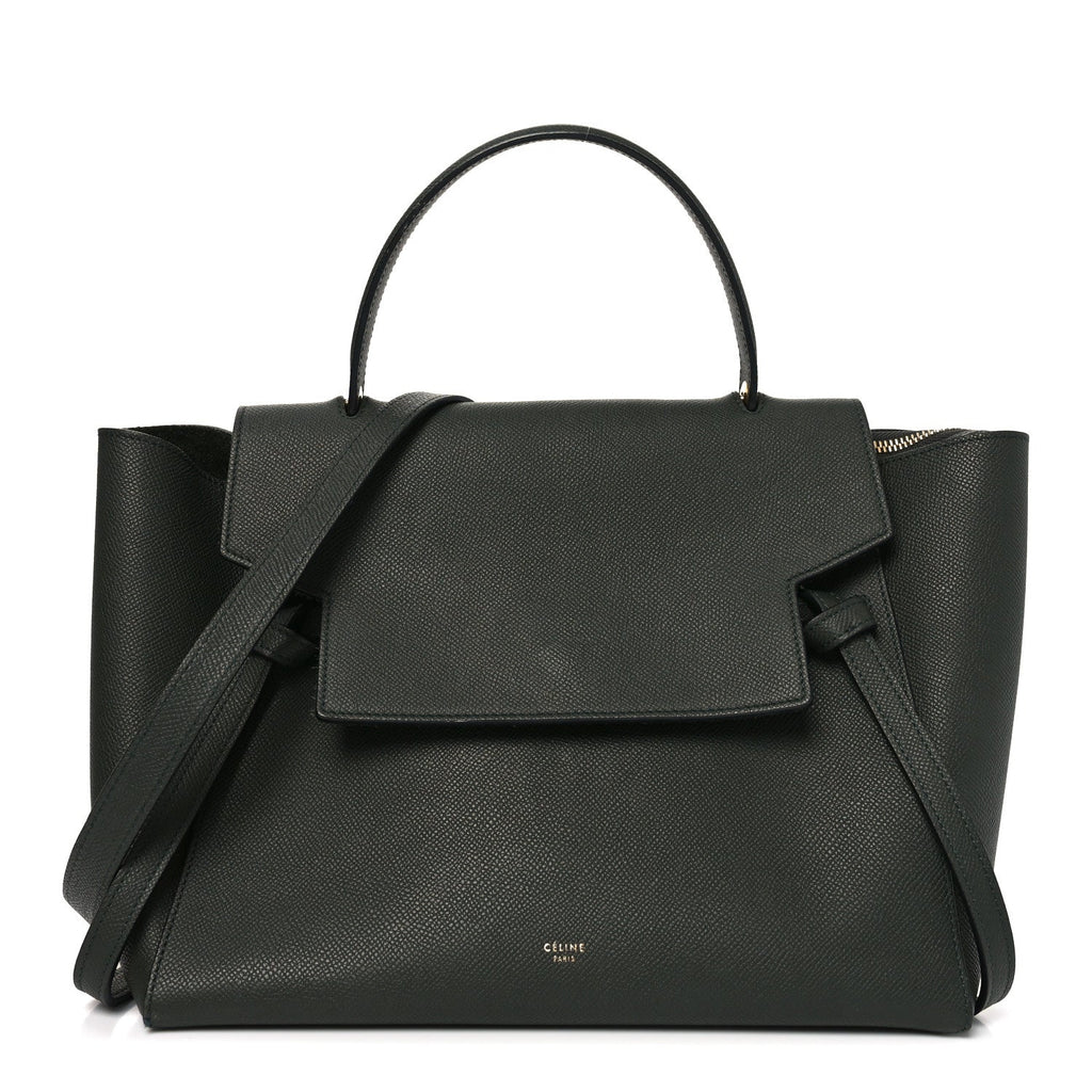 Grained Calfskin Mini Belt Bag Amazone