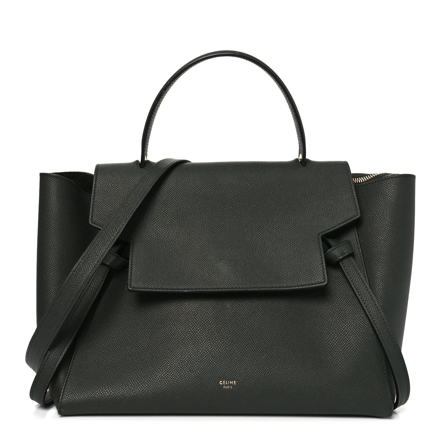 Grained Calfskin Mini Belt Bag Amazone