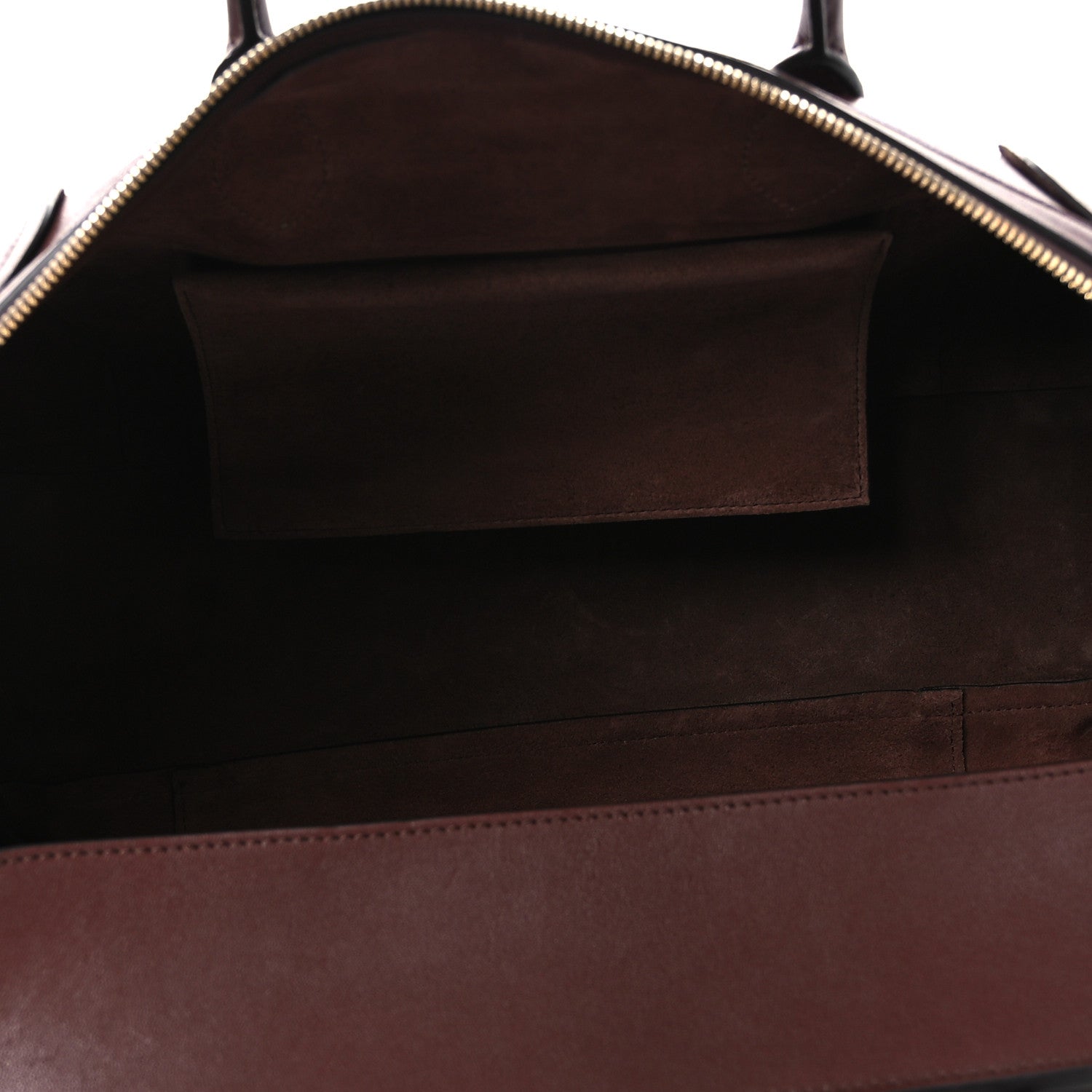 Supple Shiny Lambskin Medium New Luggage Brick