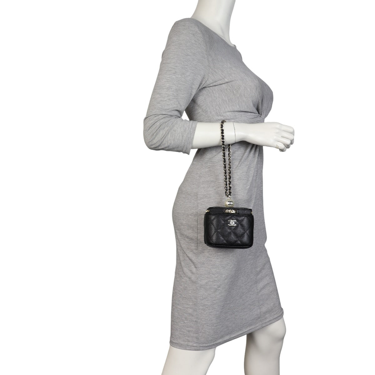 Chanel Pearl on Top Vanity Case Chain Bag Mini