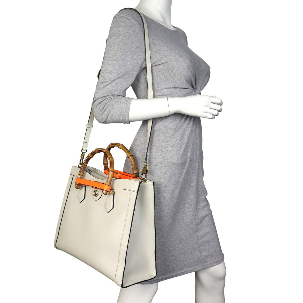 Gucci Diana Bamboo Top Handle Tote Large