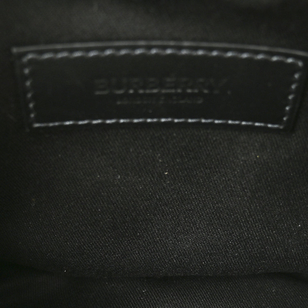 E-canvas Check Cason Bum Bag Charcoal