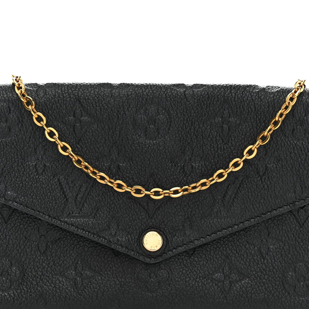 Empreinte Pochette Felicie Chain Wallet Black