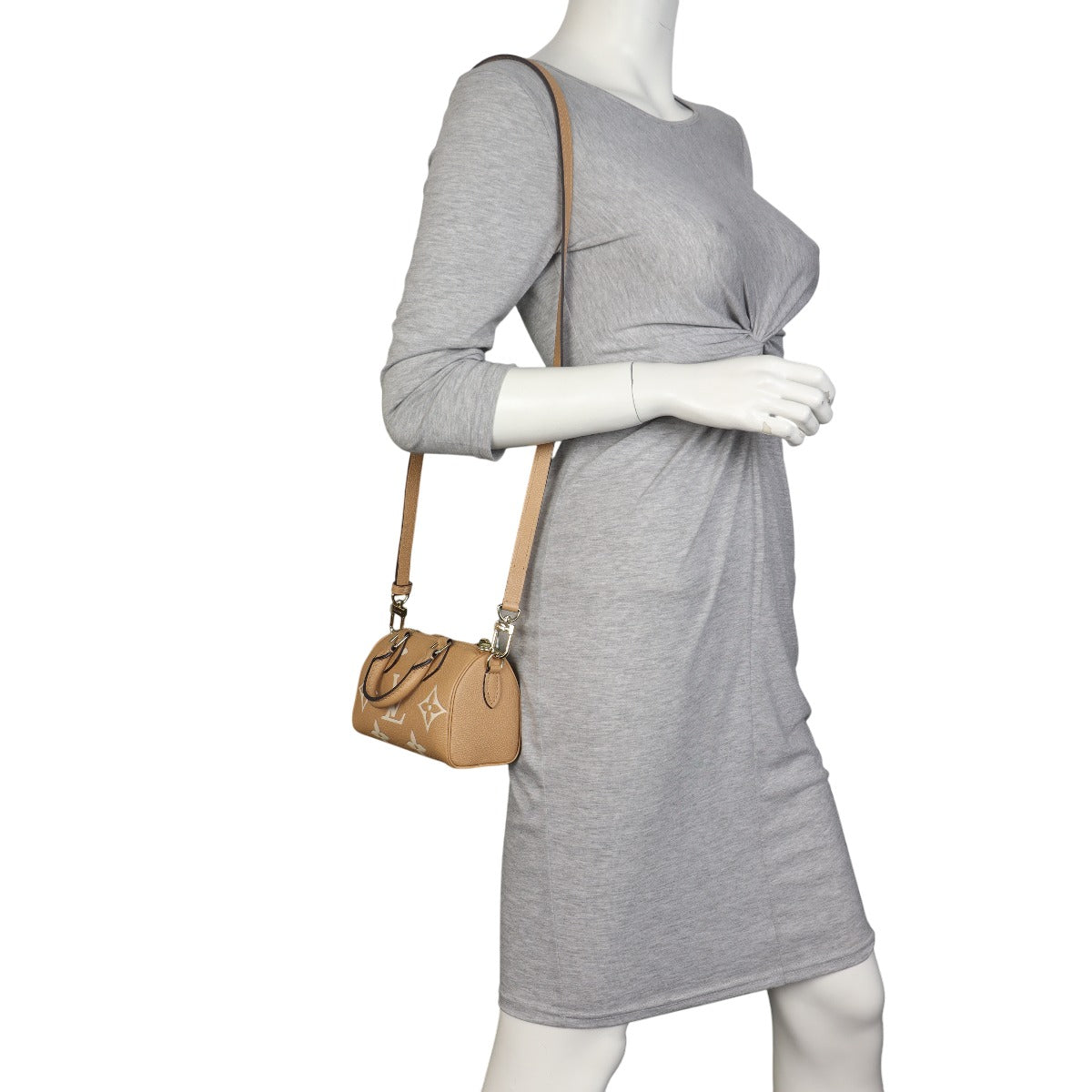 Louis Vuitton Nano Speedy Monogram Empreinte Giant Bicolour