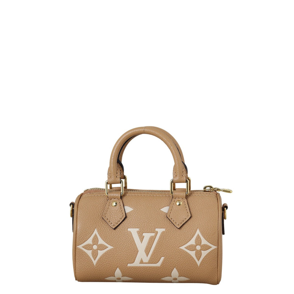 Louis Vuitton Nano Speedy Monogram Empreinte Giant Bicolour