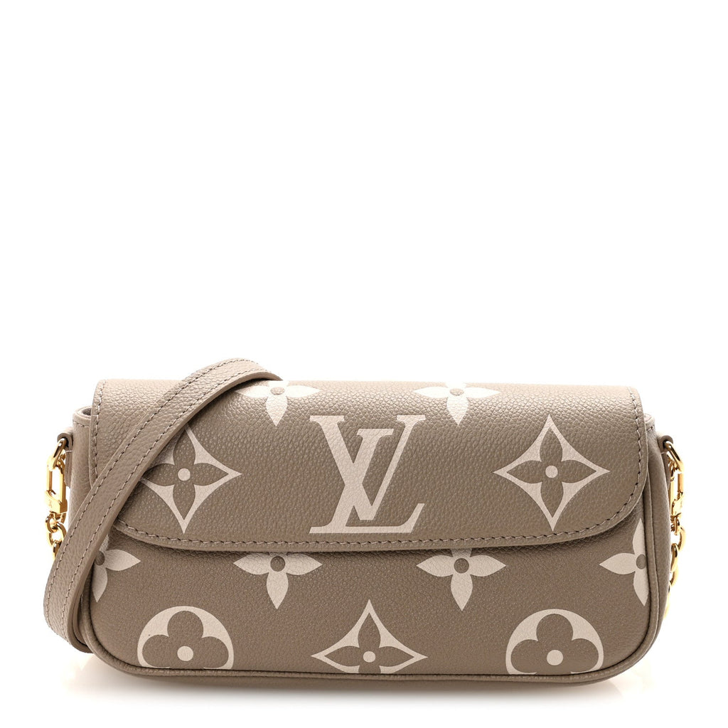 Empreinte Monogram Giant Ivy Wallet On Chain Tourterelle Creme