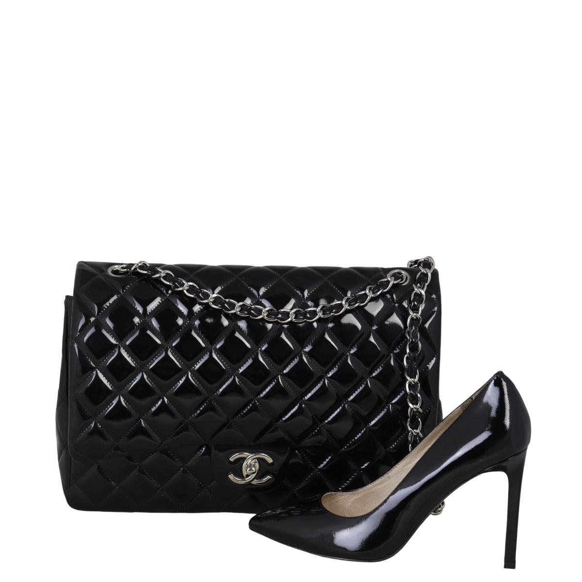 Chanel Classic Double Flap Maxi Patent