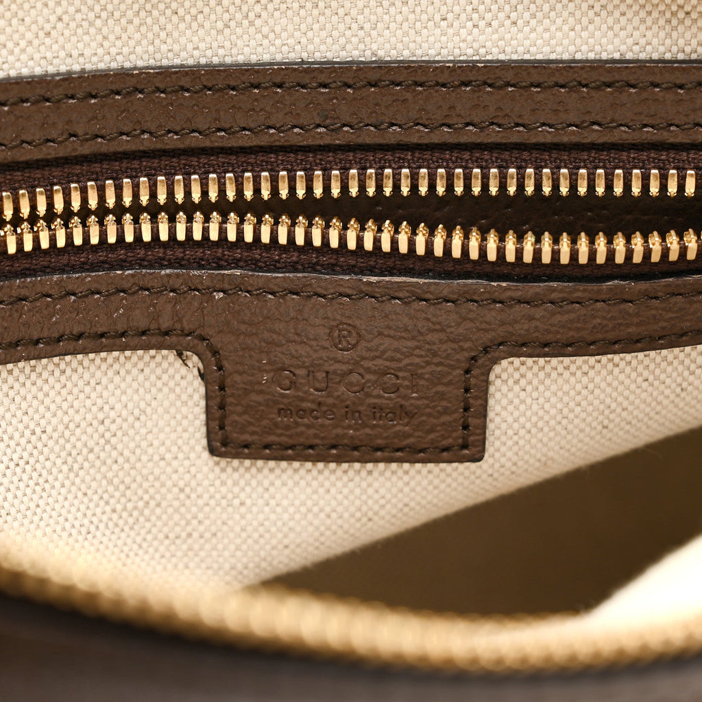 Monogram Jumbo GG Textured Dollar Calfskin Web Messenger Shoulder Bag Camel Ebony New Acero