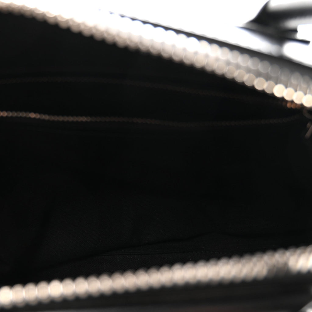 Shiny Lord Calfskin Small Antigona Black