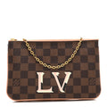 Damier Ebene Double Zip Pochette