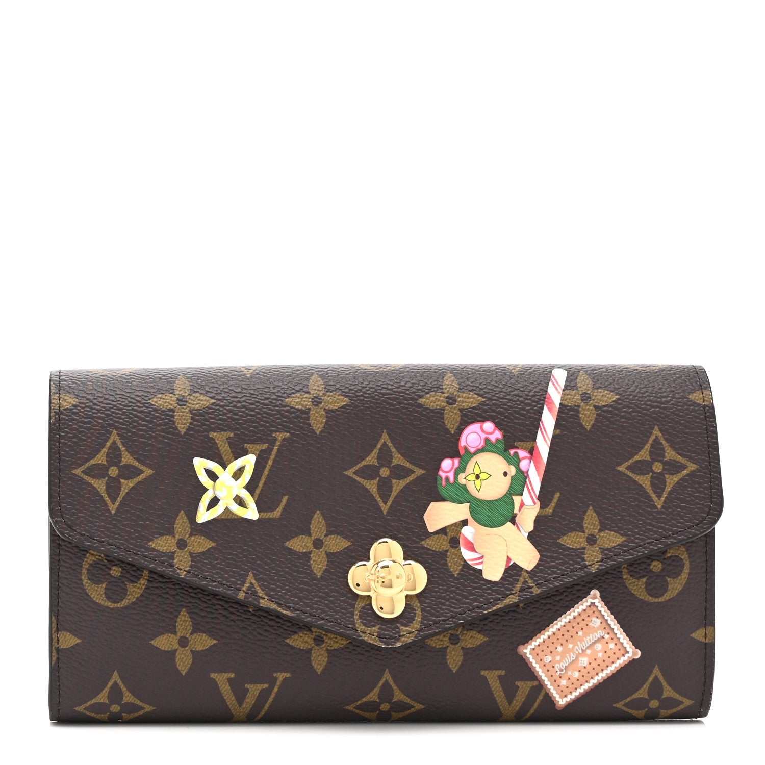 Monogram Candy Factory Sarah Wallet Candy Red