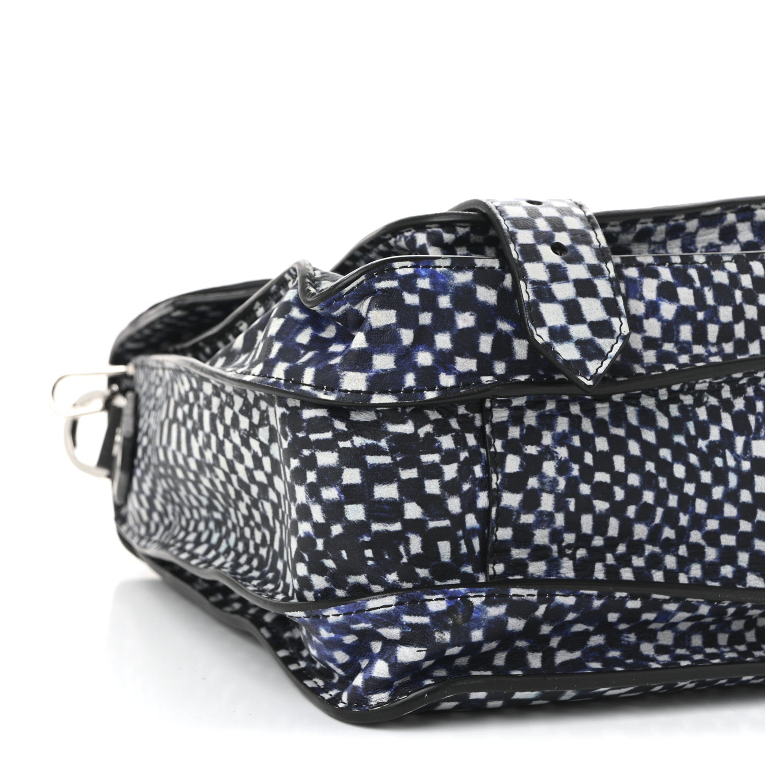 X HARMONY KORINE Calfskin PS1 Check Success Medium Satchel Blue