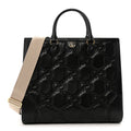 Calfskin GG Matelasse Tote Bag Black