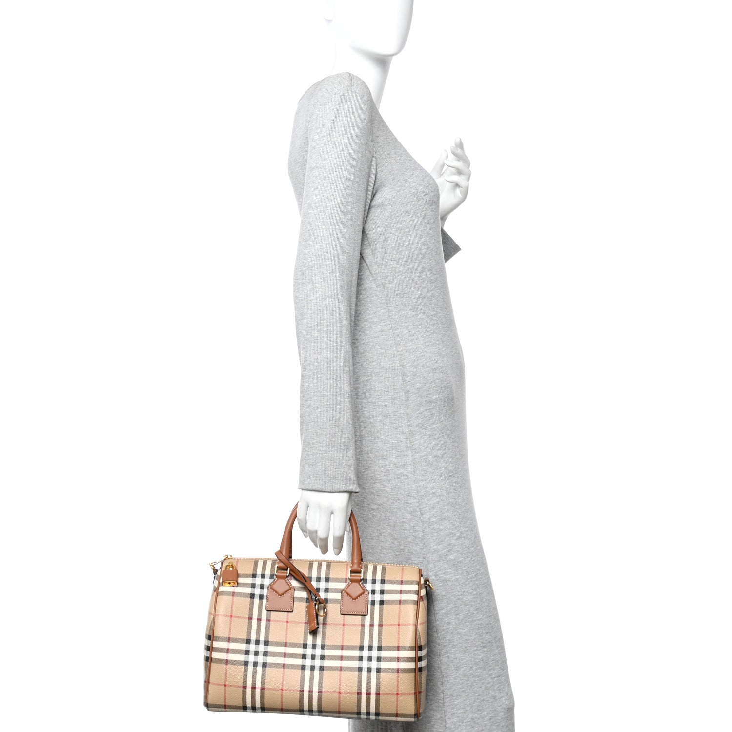 Horseferry Check Medium Bowling Bag Tan