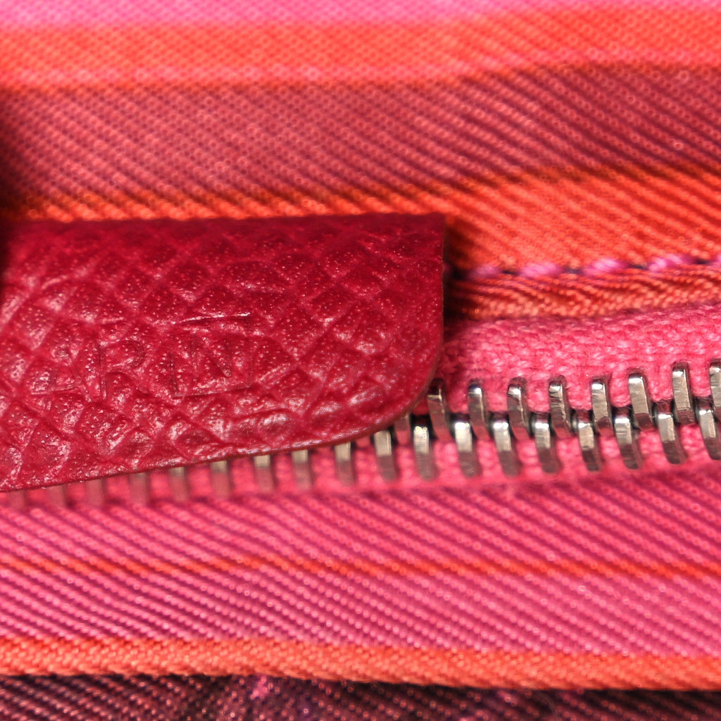 Epsom Silk'In Wallet Rose Pourpre