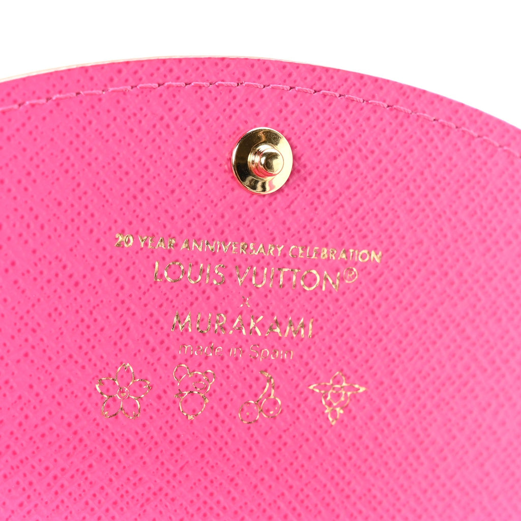 LV X TM Monogram Multicolor Rosalie Coin Purse White Kawaii Pink