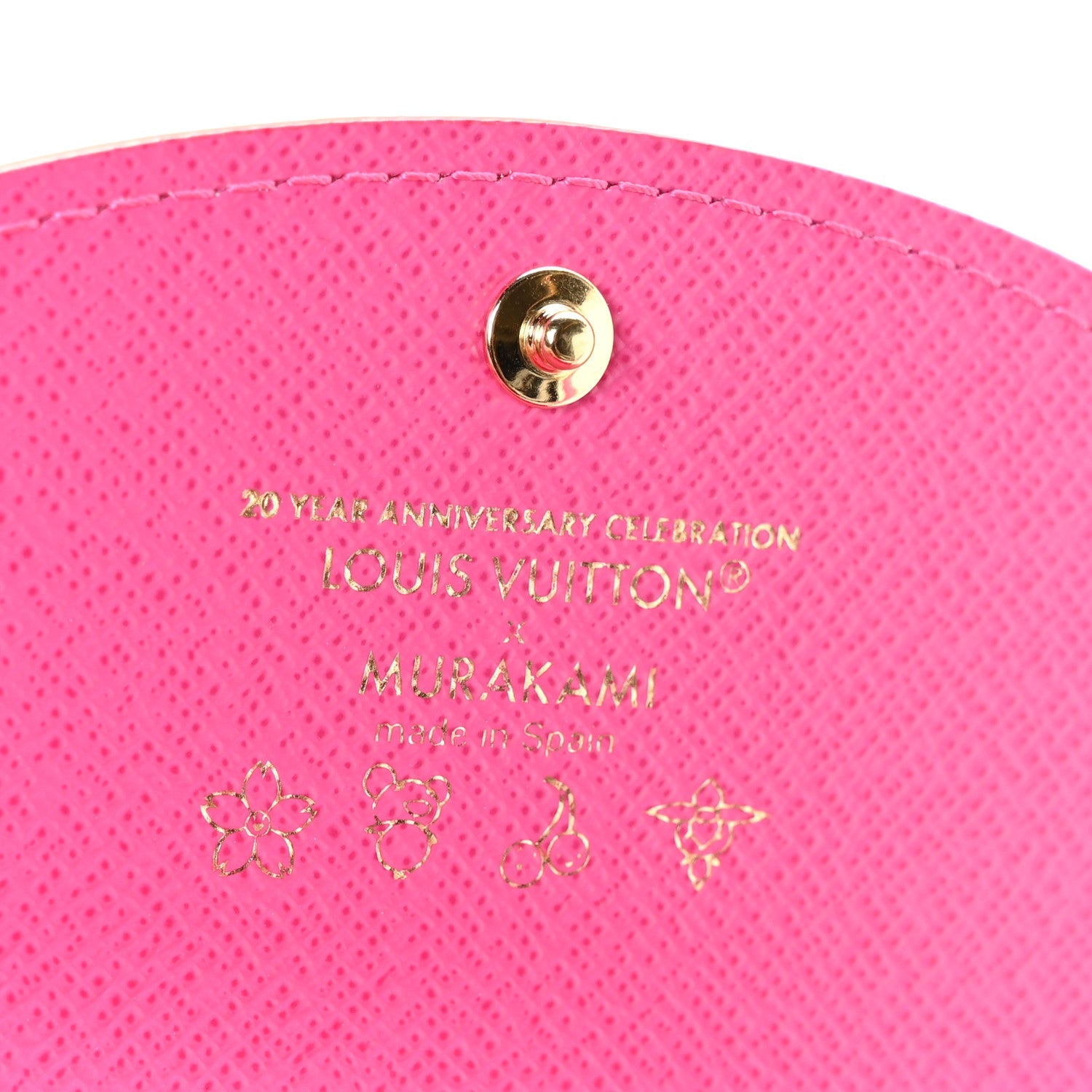 LV X TM Monogram Multicolor Rosalie Coin Purse White Kawaii Pink