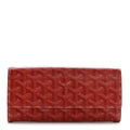 Goyardine Varenne Long Wallet Red