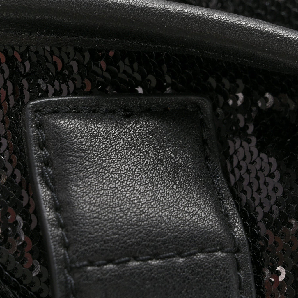 Sequin Medium The Tote Bag Black