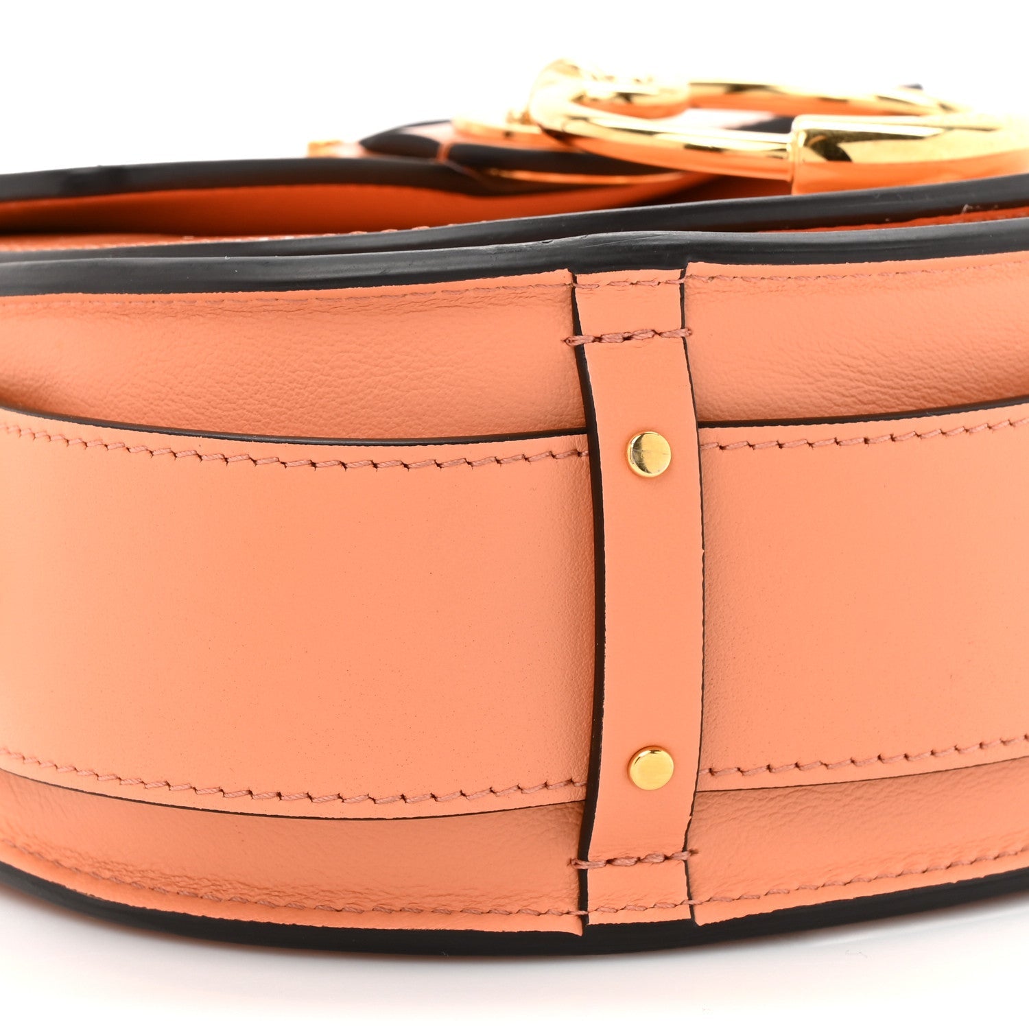 Patent Calfskin Small Tess Bag Canyon Sunset