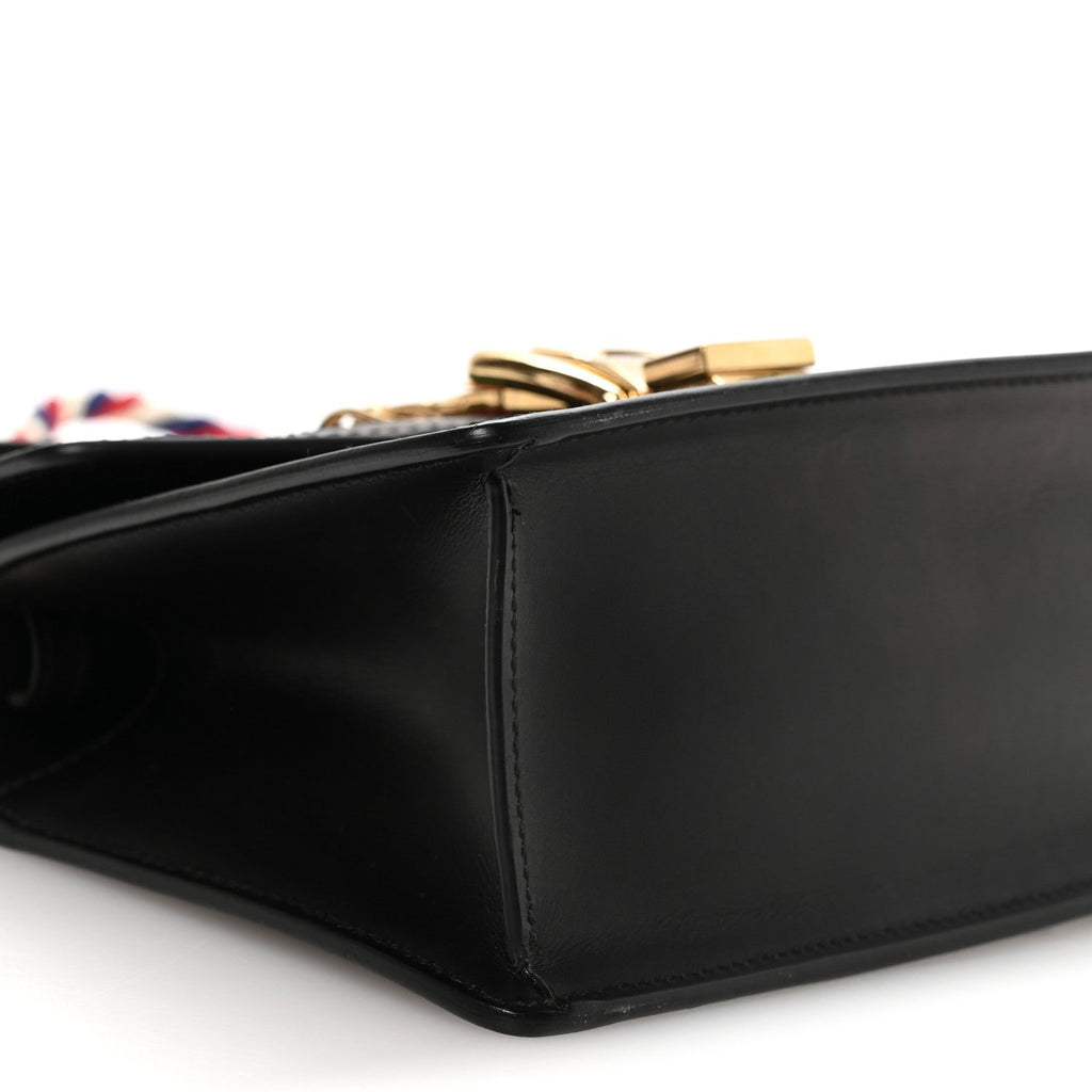 Calfskin Mini Sylvie Top Handle Bag Black
