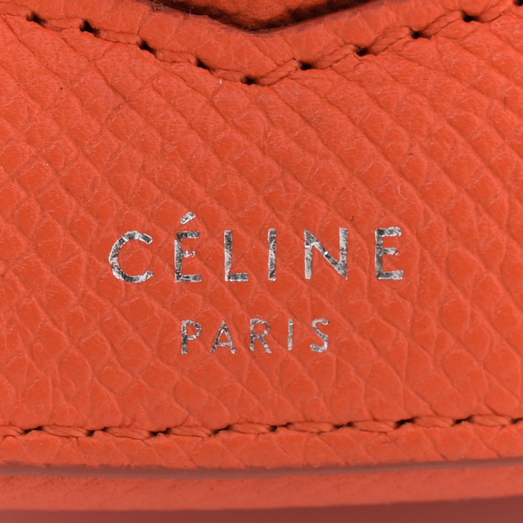 Grained Calfskin Small Trotteur Orange