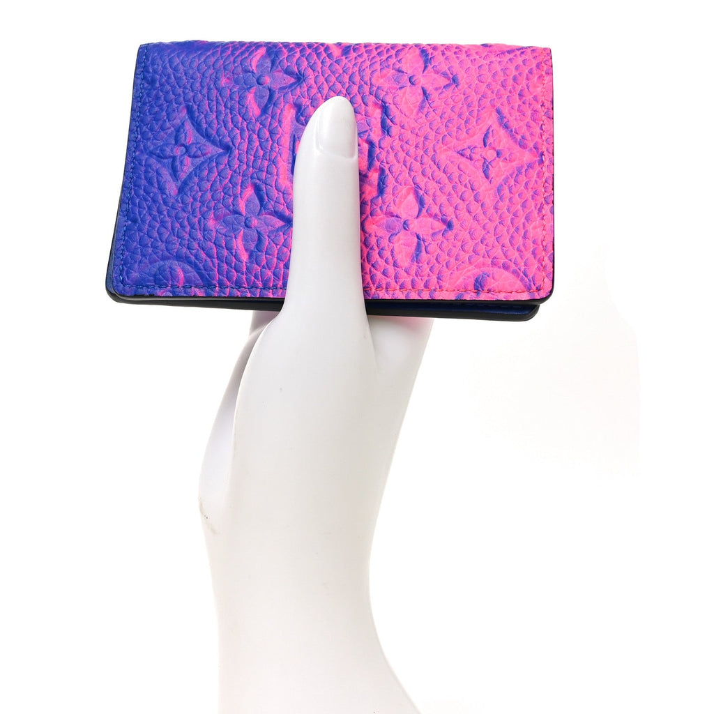 Taurillon Illusion Pocket Organizer Bleu Rose