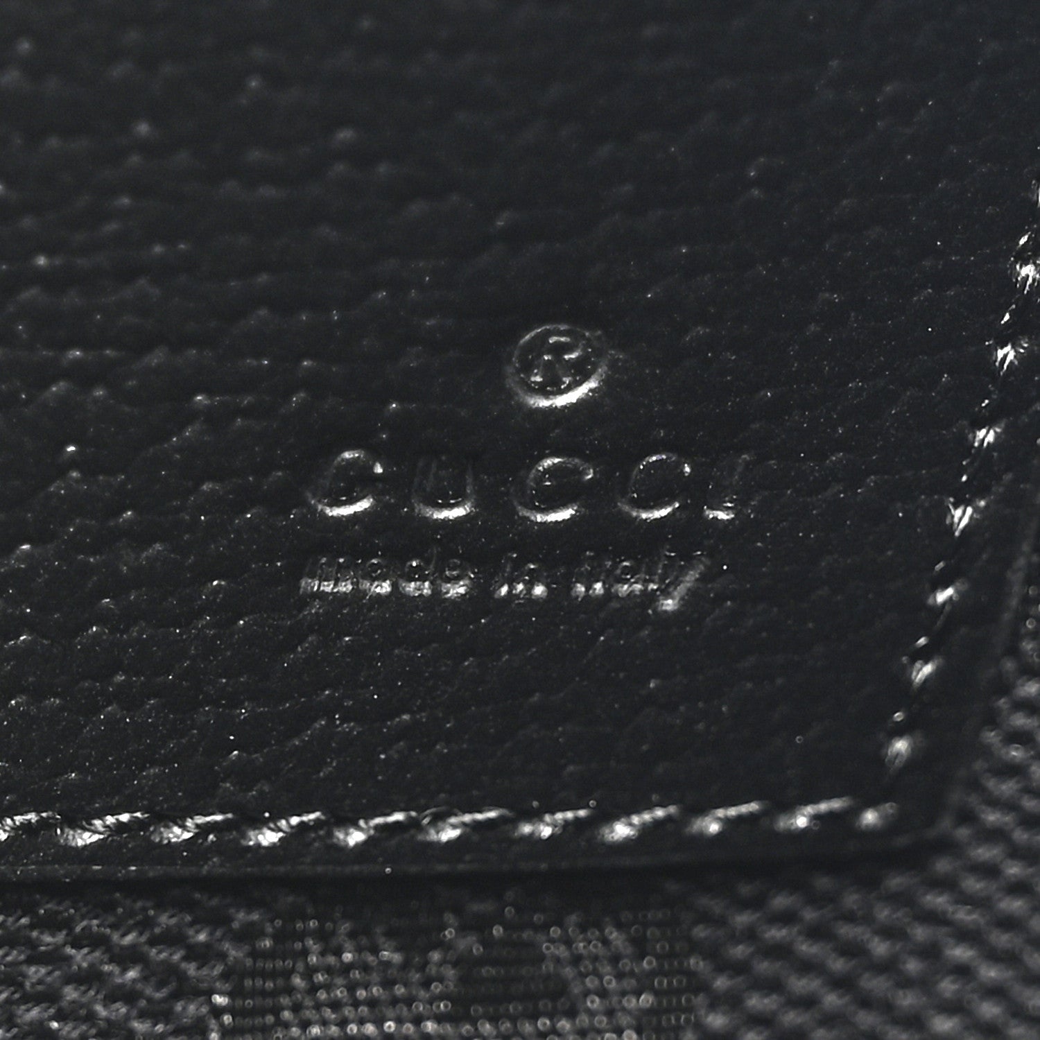Calfskin Horsebit 1955 Wristlet Pouch Black