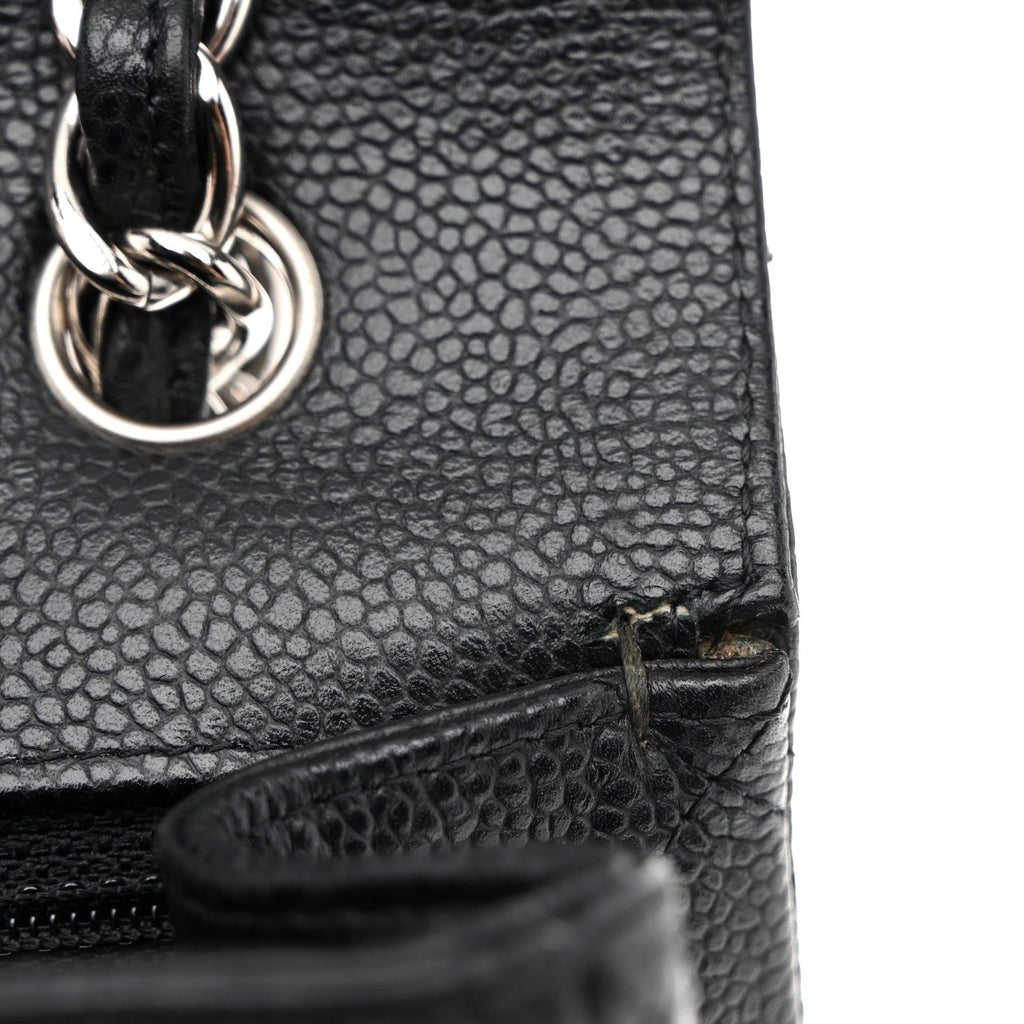 Caviar Maxi Single Flap Black