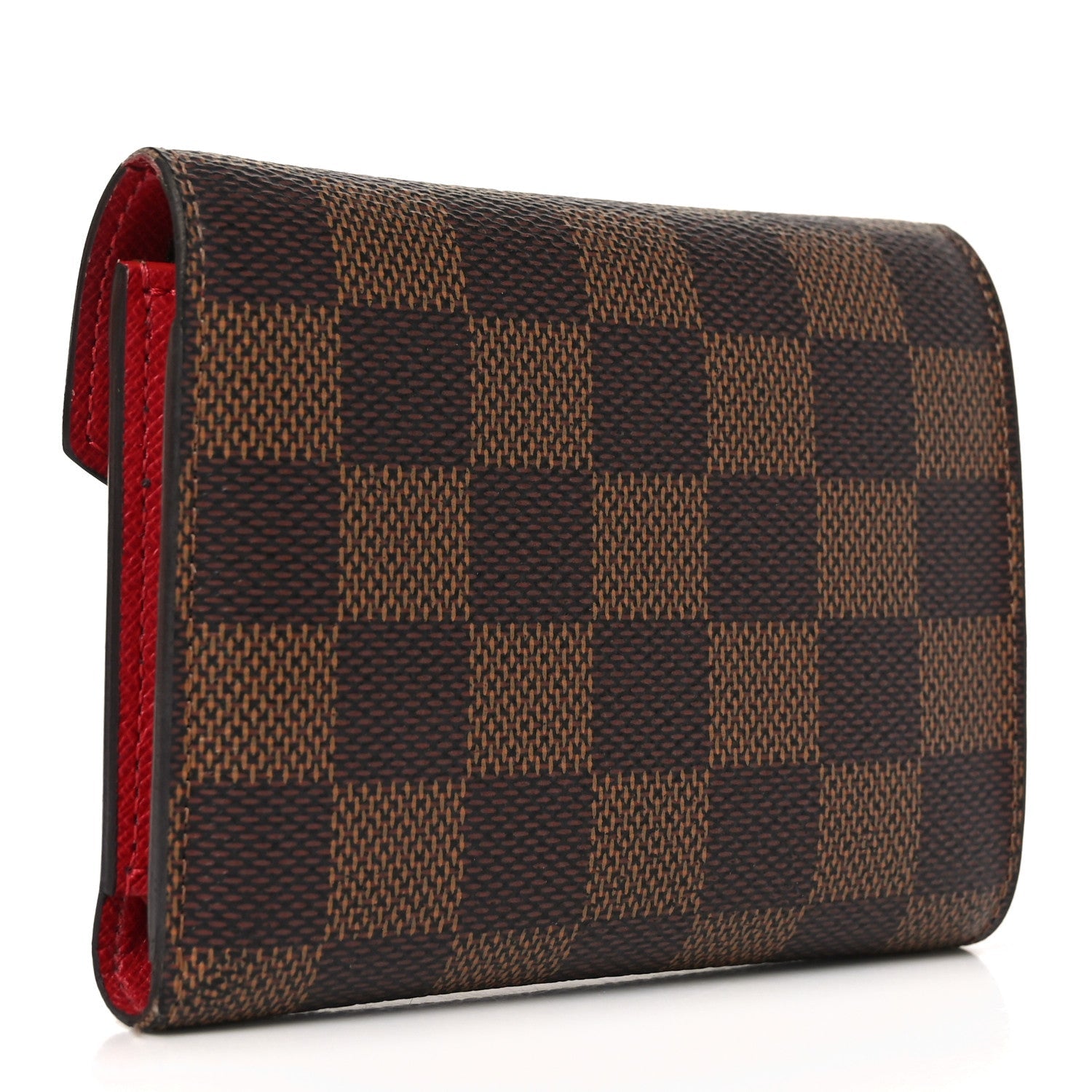 Damier Ebene Victorine Wallet Rouge